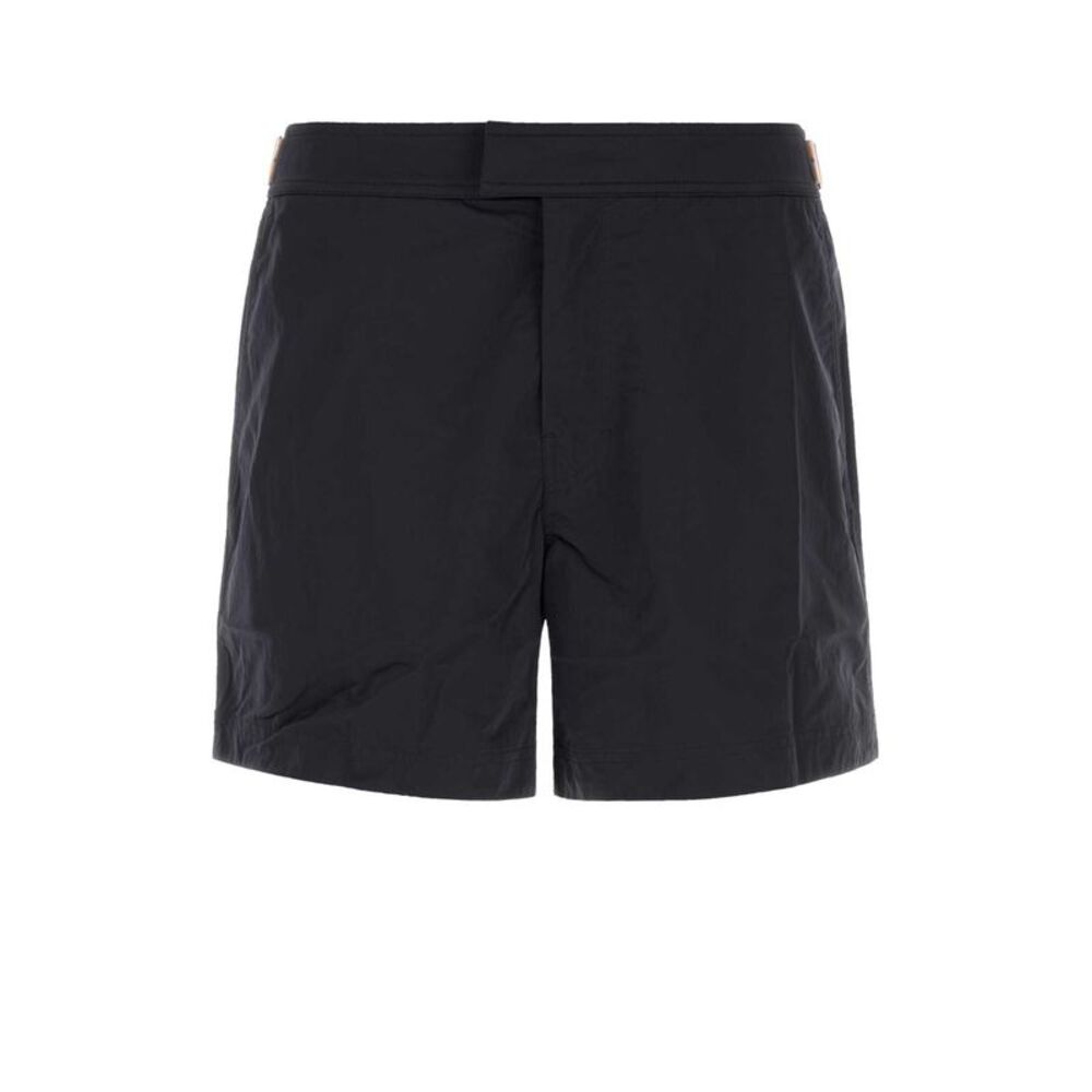 Zegna Men Navy Blue Nylon Swimming Shorts